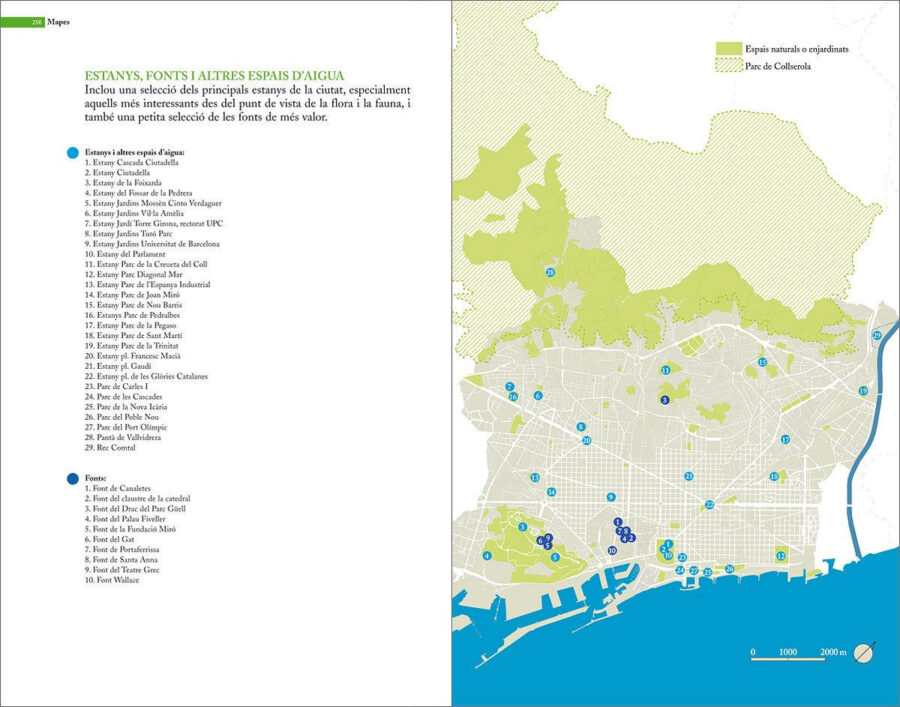 Guia de natura de Barcelona sample page